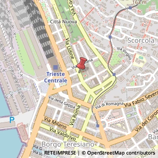 Mappa Via Udine,  13, 34132 Trieste, Trieste (Friuli-Venezia Giulia)