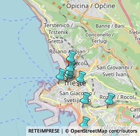 Mappa Via Tivarnella, 34132 Trieste TS, Italia (1.71455)