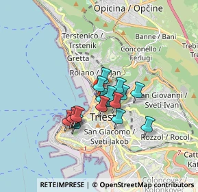 Mappa Via Tivarnella, 34132 Trieste TS, Italia (1.13471)