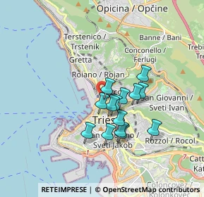Mappa Via Tivarnella, 34132 Trieste TS, Italia (1.30429)