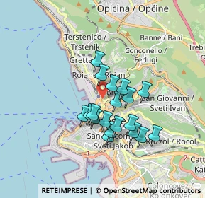 Mappa Via Tivarnella, 34132 Trieste TS, Italia (1.33842)