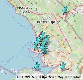 Mappa Via Tivarnella, 34132 Trieste TS, Italia (2.89917)