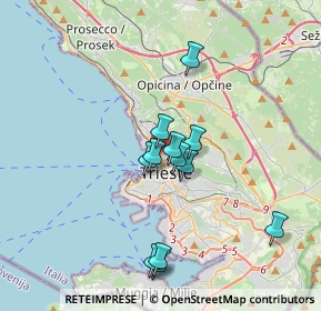 Mappa Via Tivarnella, 34132 Trieste TS, Italia (3.02583)