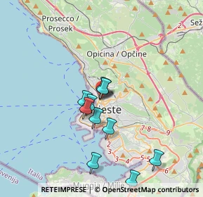 Mappa Via Tivarnella, 34132 Trieste TS, Italia (2.91273)