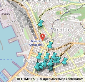 Mappa Via Tivarnella, 34132 Trieste TS, Italia (0.6175)