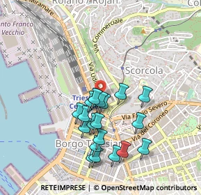 Mappa Via Tivarnella, 34132 Trieste TS, Italia (0.4135)