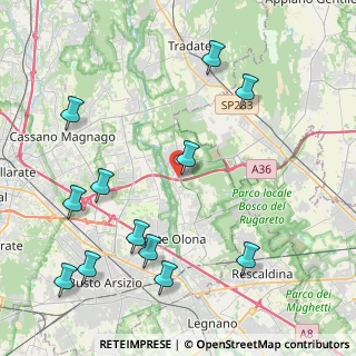 Mappa Via Campagnola, 21050 Gorla Maggiore VA, Italia (5.06333)