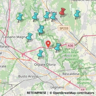 Mappa Via Campagnola, 21050 Gorla Maggiore VA, Italia (4.37091)