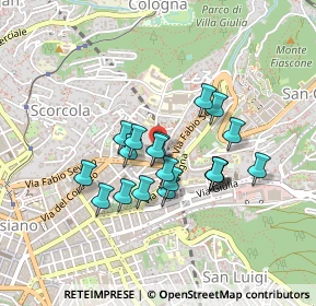 Mappa Via Fabio Severo, 34127 Trieste TS, Italia (0.3455)