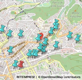 Mappa Via Monte S. Gabriele, 34127 Trieste TS, Italia (0.5255)