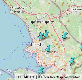 Mappa Via Fabio Severo, 34127 Trieste TS, Italia (5.81667)
