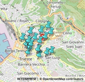 Mappa Via Monte S. Gabriele, 34127 Trieste TS, Italia (0.6395)