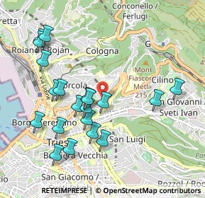 Mappa Via Monte S. Gabriele, 34127 Trieste TS, Italia (1.0155)