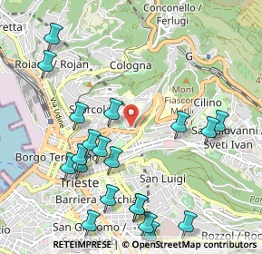 Mappa Via Monte S. Gabriele, 34127 Trieste TS, Italia (1.218)