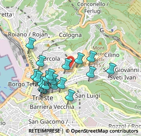 Mappa Via Monte S. Gabriele, 34127 Trieste TS, Italia (0.874)