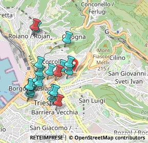 Mappa Via Fabio Severo, 34127 Trieste TS, Italia (0.9775)
