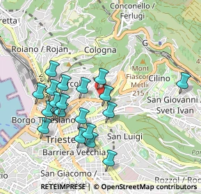 Mappa Via Fabio Severo, 34127 Trieste TS, Italia (0.931)