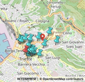 Mappa Via Fabio Severo, 34127 Trieste TS, Italia (0.798)