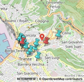 Mappa Via Monte S. Gabriele, 34127 Trieste TS, Italia (0.898)