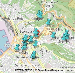 Mappa Via Fabio Severo, 34127 Trieste TS, Italia (0.898)