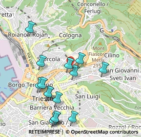 Mappa Via Monte S. Gabriele, 34127 Trieste TS, Italia (1.07)