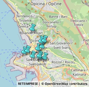 Mappa Via Fabio Severo, 34127 Trieste TS, Italia (1.33727)