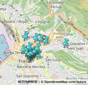 Mappa Via Lucio Vero, 34127 Trieste TS, Italia (0.819)