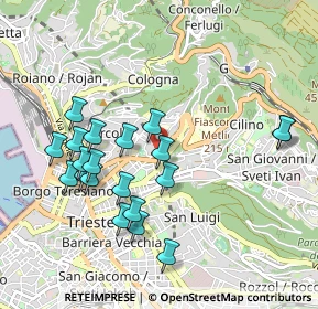 Mappa Via Lucio Vero, 34127 Trieste TS, Italia (0.9735)