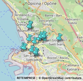 Mappa Via Lucio Vero, 34127 Trieste TS, Italia (1.21786)