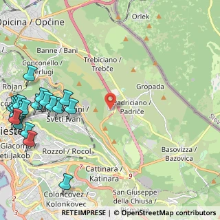 Mappa Galleria Padriciano, 34149 Trieste TS, Italia (3.232)