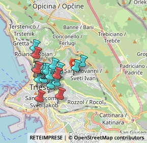 Mappa Via Costantino Costantinides, 34128 Trieste TS, Italia (1.61211)