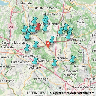Mappa Via G. Carducci, 21040 Cislago VA, Italia (7.4775)