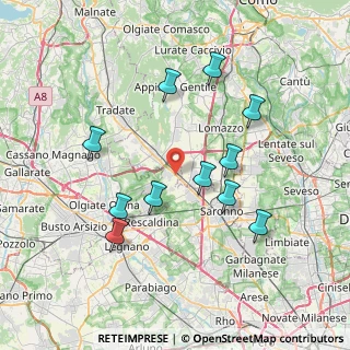 Mappa Via G. Carducci, 21040 Cislago VA, Italia (7.24455)