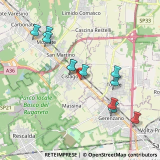 Mappa Via G. Carducci, 21040 Cislago VA, Italia (2.03091)