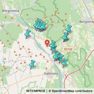 Mappa Strada Provinciale della Valsesia, 28077 Prato Sesia NO, Italia (3.34)