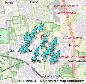 Mappa Via Don Longoni, 20831 Seregno MB, Italia (0.728)