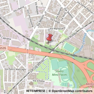 Mappa Via Martesana, 13/D, 20821 Meda, Monza e Brianza (Lombardia)
