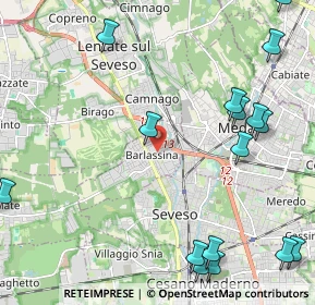 Mappa 20030 Barlassina MB, Italia (2.95625)