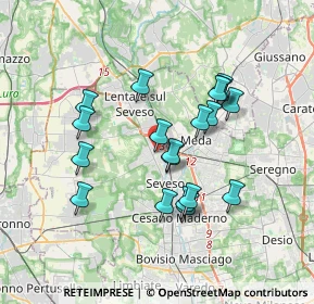 Mappa 20030 Barlassina MB, Italia (3.14737)