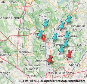 Mappa 20030 Barlassina MB, Italia (7.05455)