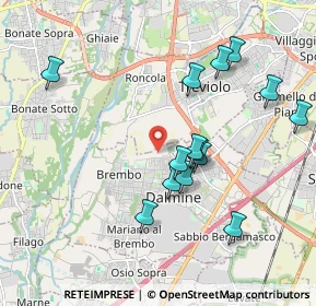 Mappa Via Fiume Adda, 24044 Dalmine BG, Italia (1.89286)
