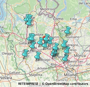 Mappa Via San Abbondanzio, 21040 Cislago VA, Italia (11.7555)