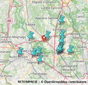Mappa Via San Abbondanzio, 21040 Cislago VA, Italia (6.56786)