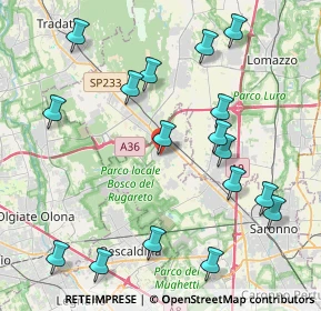Mappa Via San Abbondanzio, 21040 Cislago VA, Italia (4.67647)