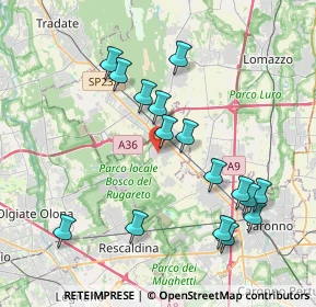 Mappa Via San Abbondanzio, 21040 Cislago VA, Italia (3.99188)