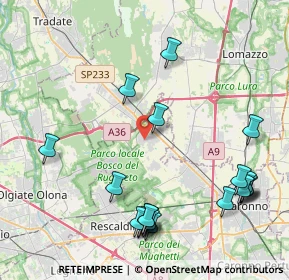Mappa Via San Abbondanzio, 21040 Cislago VA, Italia (5.035)