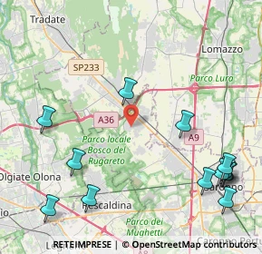 Mappa Via San Abbondanzio, 21040 Cislago VA, Italia (5.58308)