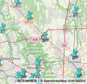 Mappa Via San Abbondanzio, 21040 Cislago VA, Italia (7.04778)