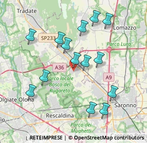 Mappa Via San Abbondanzio, 21040 Cislago VA, Italia (3.84071)