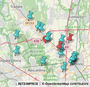 Mappa Via San Abbondanzio, 21040 Cislago VA, Italia (4.0435)